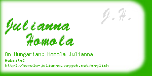 julianna homola business card